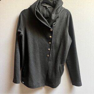 Tonia Debellis wrap hooded jacket Sz L